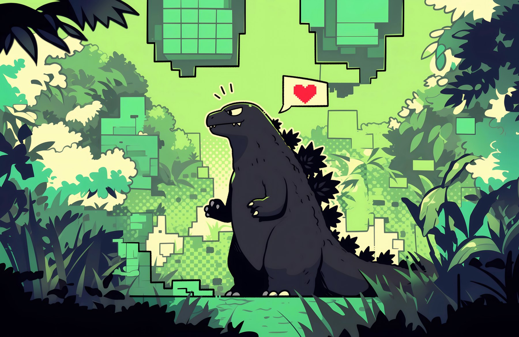 Godzilla illustration